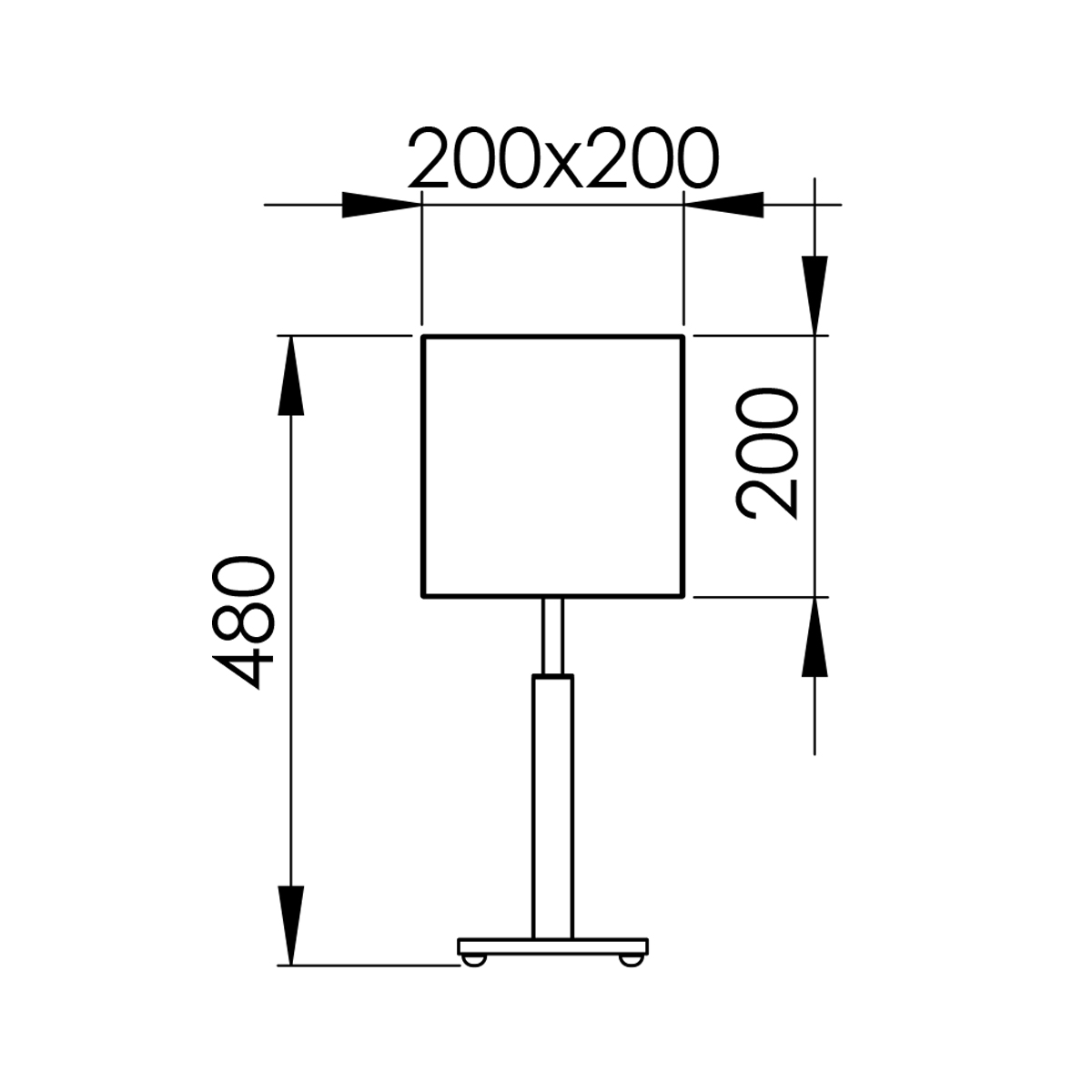 Petersdesign_QUADRO_h48_Tischleuchte_zeichnung