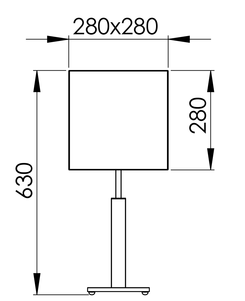 zQUADRO-63-Metall-Tischleuchte