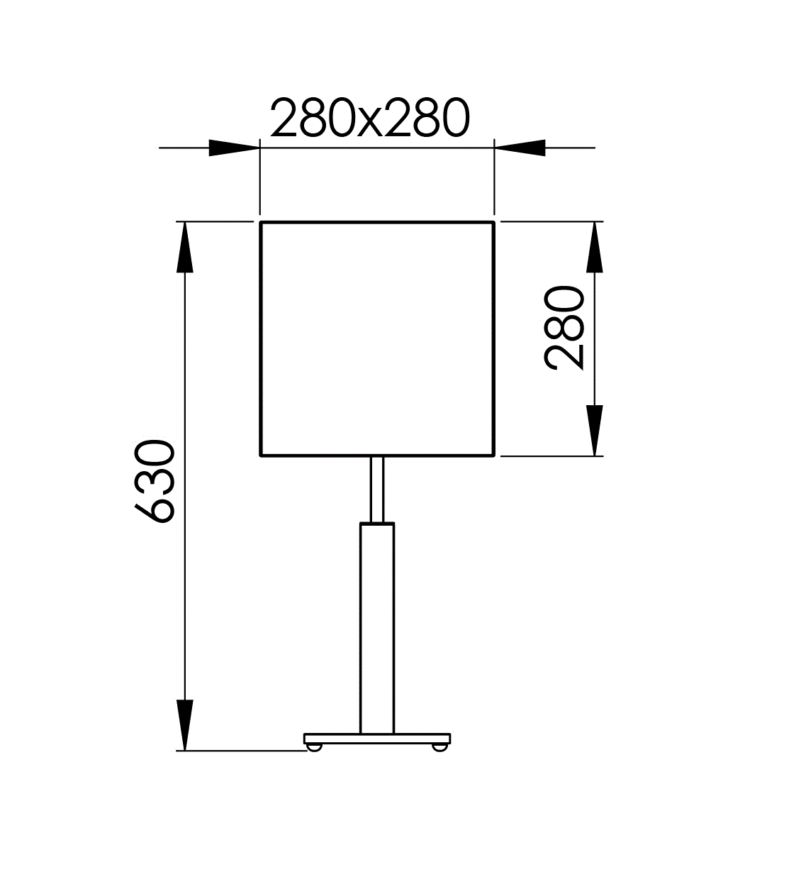 Qaudro M 63 Abmessungen